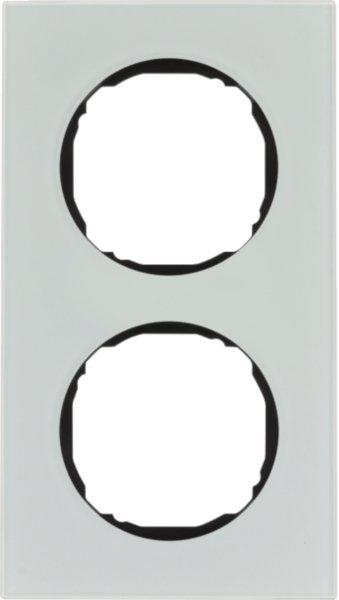 10122609, Rahmen 2fach, flach, R.8, Glas polarweiß