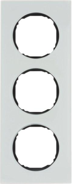 10132609, Rahmen 3fach, flach, R.8, Glas polarweiß