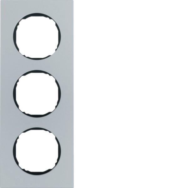 10132674, Rahmen 3fach, flach, R.8, Aluminium