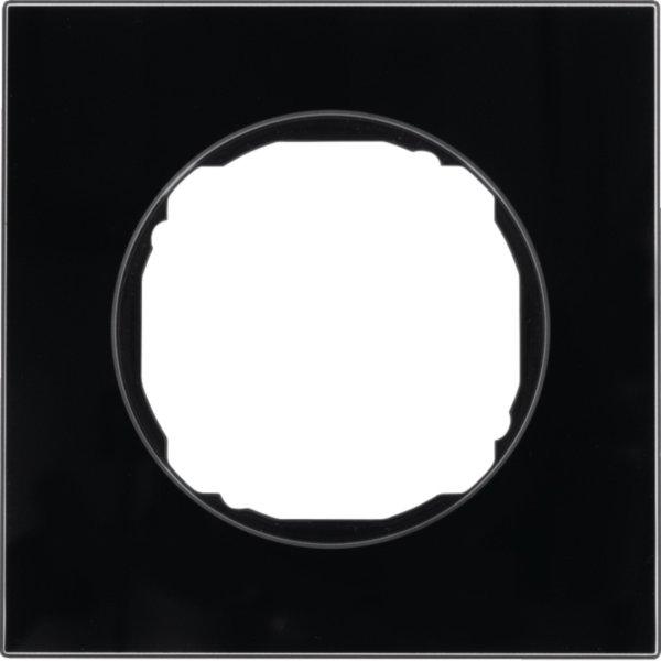 10112616, Rahmen 1fach, flach, R.8, Glas schwarz