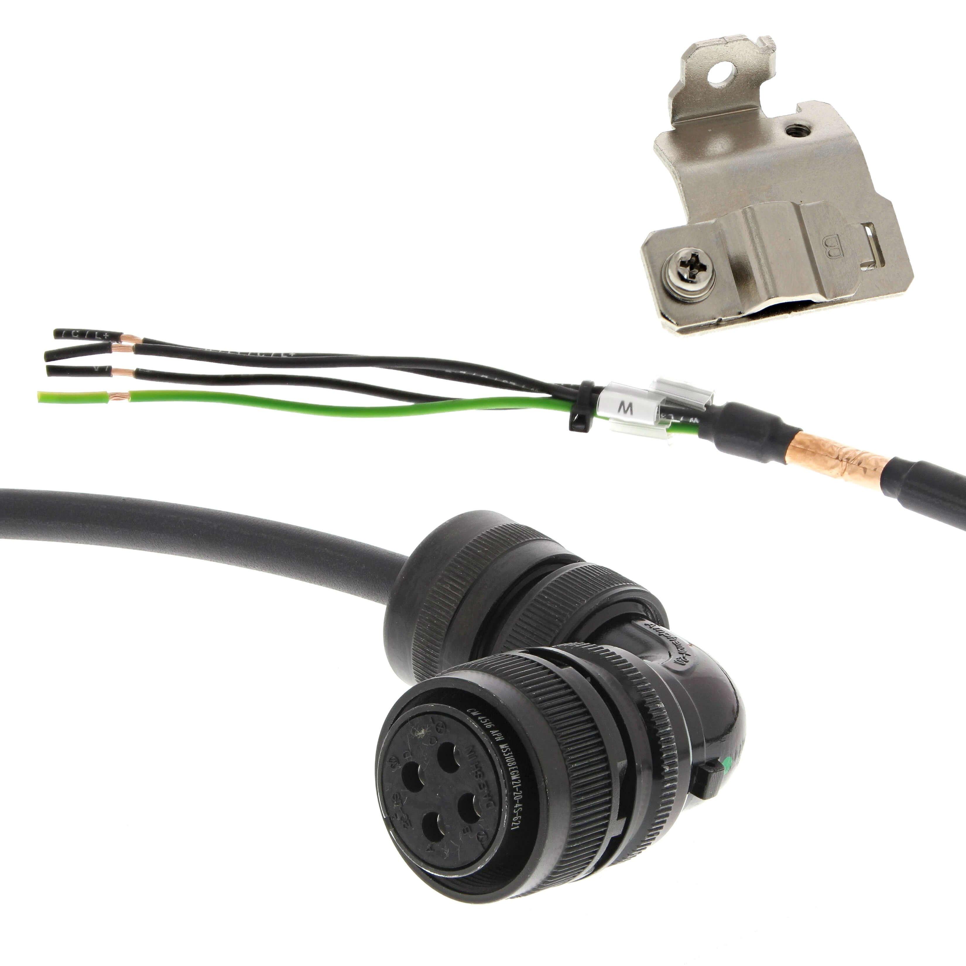R88A-CA1C005SF-E, 1S Servoantrieb, Leistungskabel, 5 m, ohne Bremse, 230 V: 900 W - 1,5 kW, 400 V: 400 W - 1,5 kW + 2 kW (2000 & 3000 U/min)