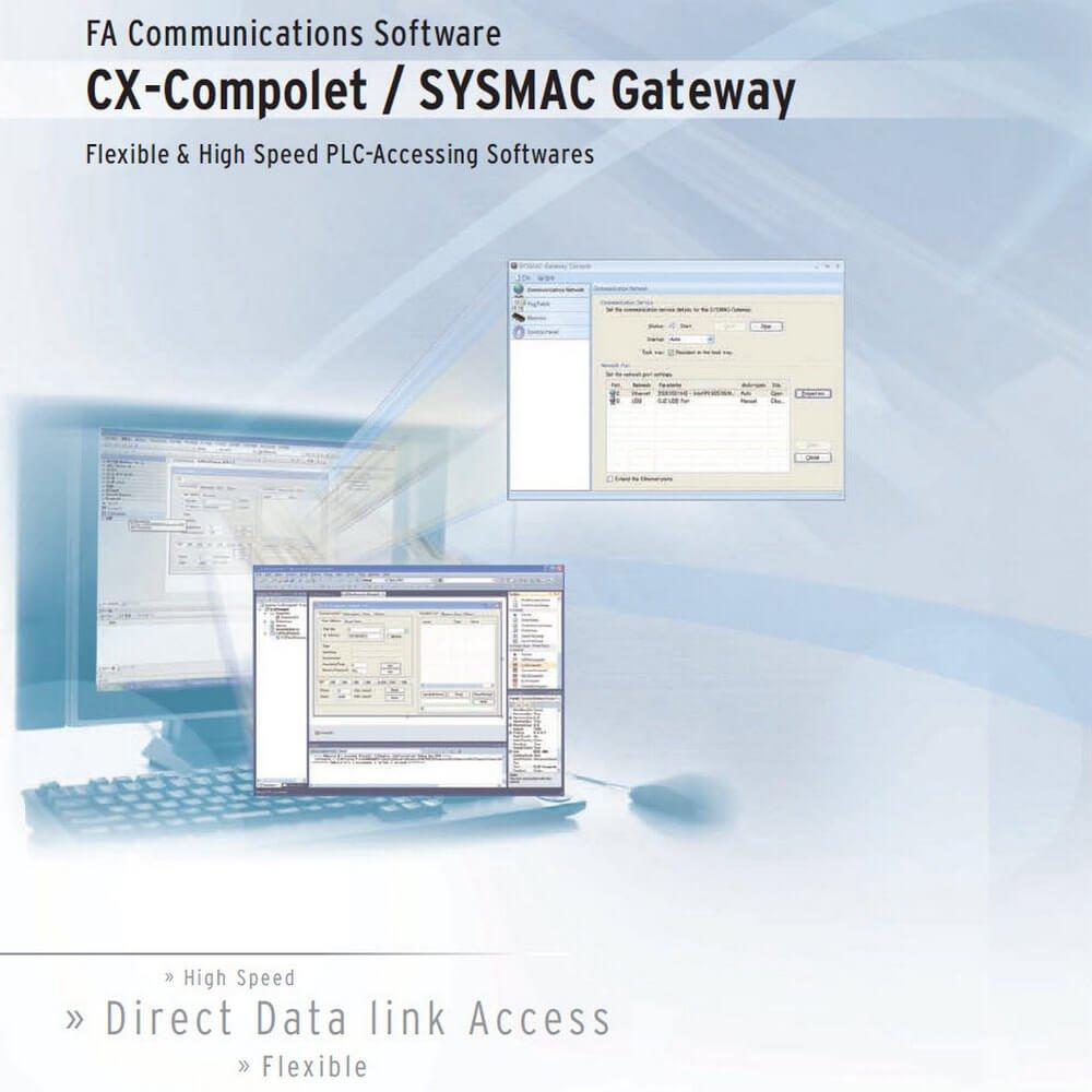 CX-COMPOLET-EV1-01L, 1-Lizenz Software mit Komponenten zum Erstellen von Programmen für com. zwischen PC und SPS. Entwicklungsumgebung: Visual Studio, .NET2003/2005/2008/2