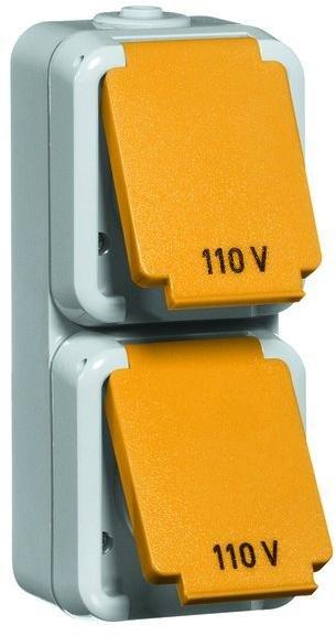 D 6672/20 US WAB, US NEMA-Steckdose 2fach, grau5-20 R, 20 A 125 V