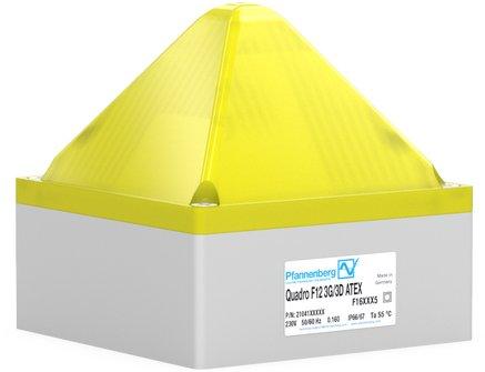 QUADRO F12 -3G/3D 24 DC YE, Blitzleuchte QUADRO F12 3G/3D ATEX gelb,24DC,7,5J,IP66
