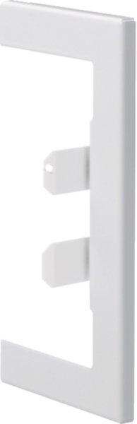 BR65130W9016, Wandanschlussblende zu BR, 68x130mm f. Oberteil 80mm aus Stahlblech Verkehrsweiß