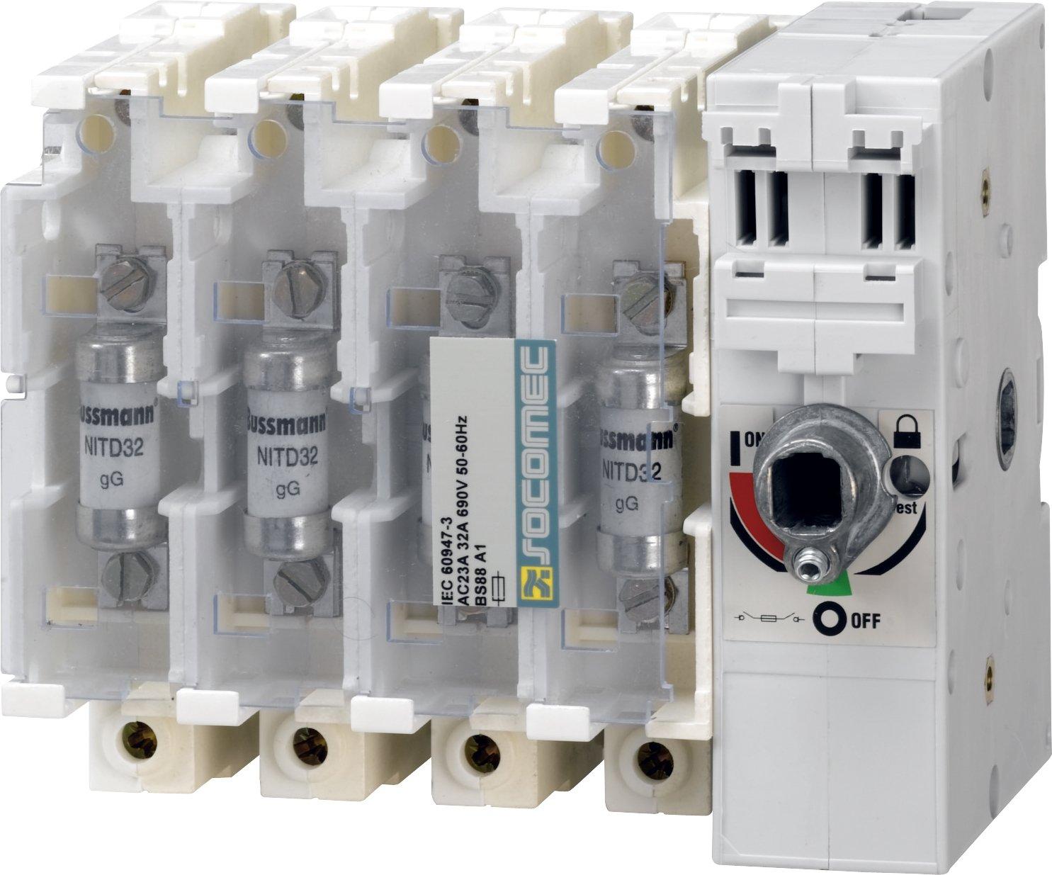 38316038, Sicherungstrennschalter FUSERBLOC-Sicherung F/S-Antrieb R Ext&Dir 400A-4P-DIN S2