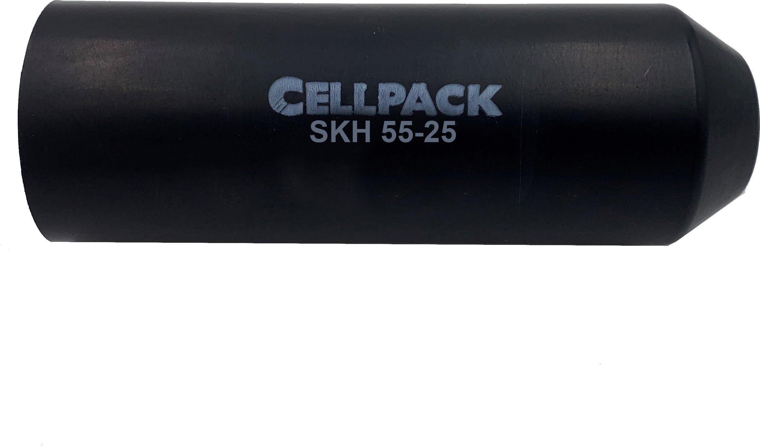 SKH/55-25/BK, Warmschrumpf-Endkappe, mit Kleber