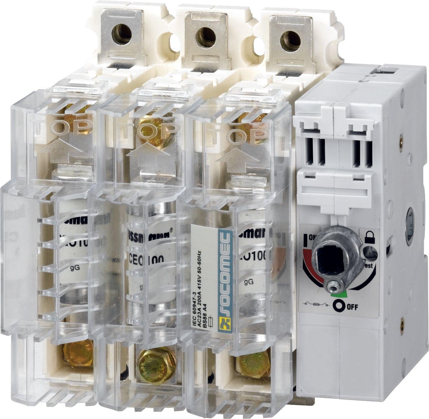 38313024, Sicherungstrennschalter FUSERBLOC-Sicherung F/S-Antrieb R Ext&Dir 250A-3P-DIN S1