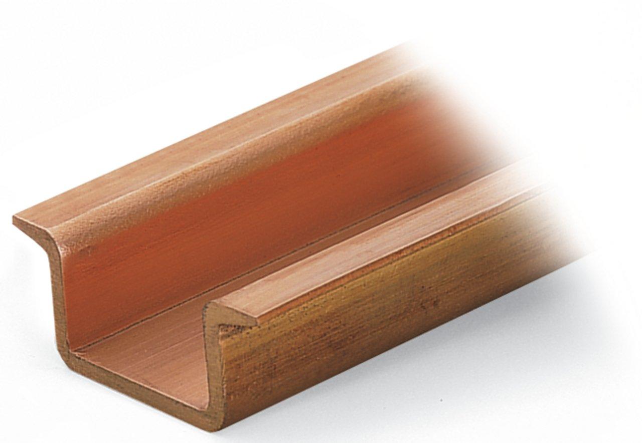 210-198, Kupfertragschiene 2 m lang ungelocht kupferfarben