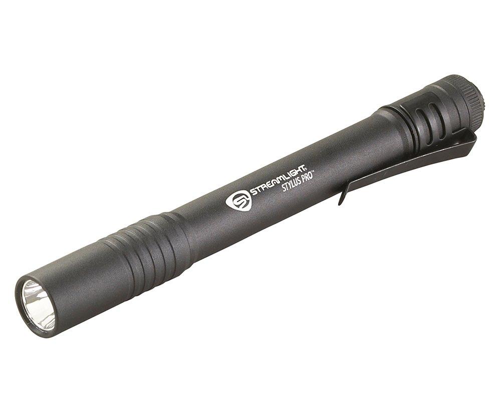 STYLUS PRO LED SCHWARZ NEU, Batterieleuchte, C4 LED, Aluminiumgehäuse , schwarz, mit Clip