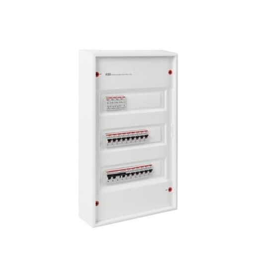 AKB3BOK13D, AK-Komplettverteiler mit SPD T2, HLAK, 12xFI/LS 16/0,03A, 3p FI/LS 20/0,03A