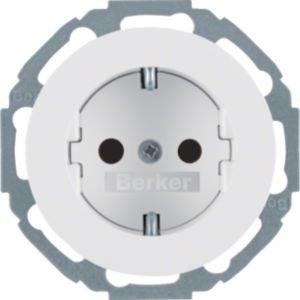 MAN0305224, Steckdose SCHUKO m. erhöhtem Berührungsschutz R.Classic polarweiß matt