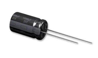 EEUFR1E102, Elko radial, 1.000µF, 25V, 105°C, low ESR