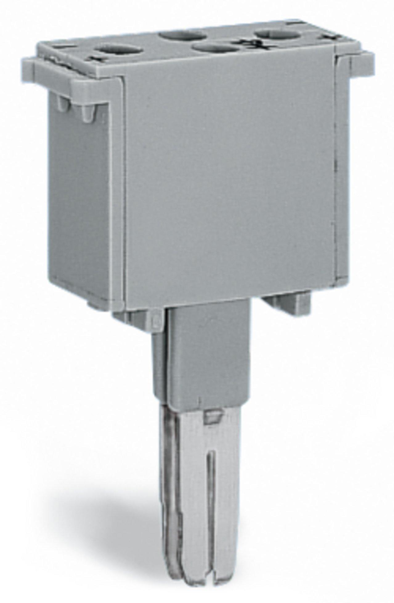 280-803, Leerstecker Typ 4 2-polig grau