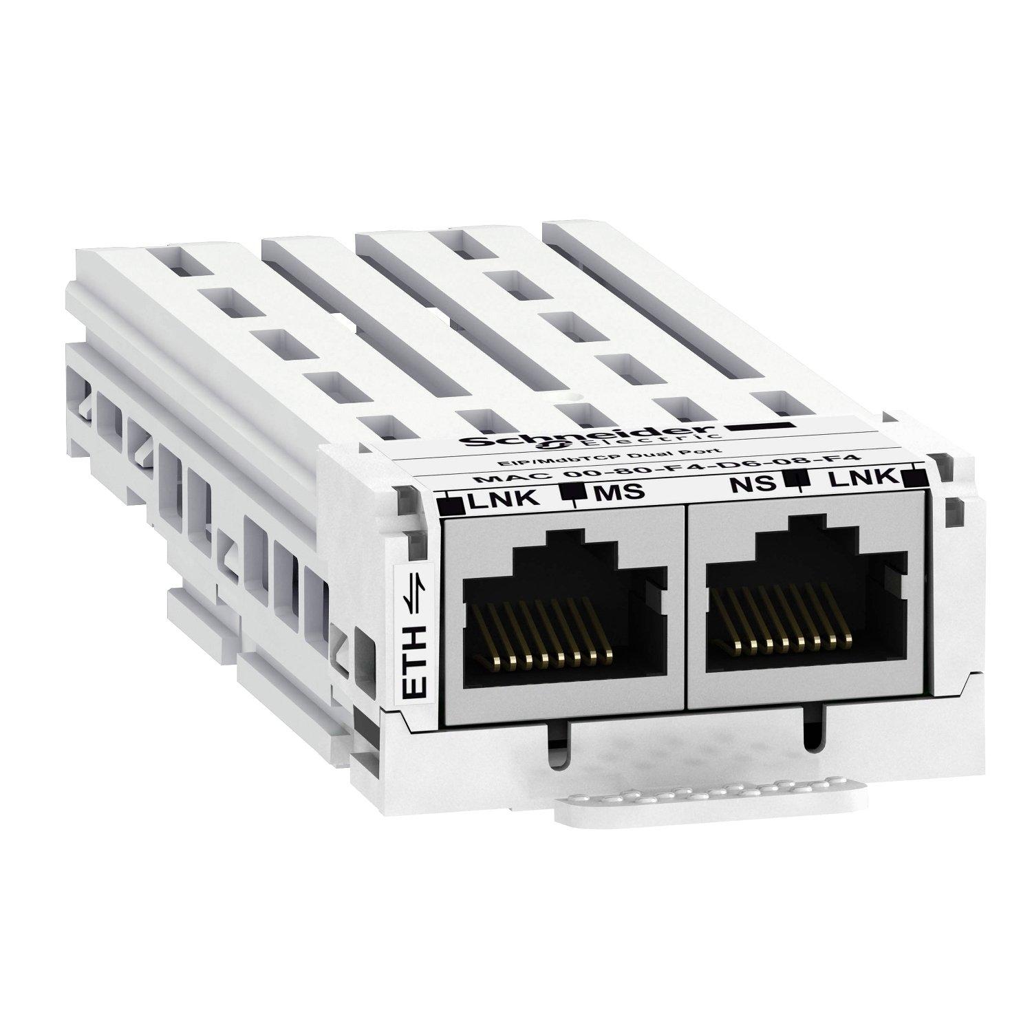 VW3A3721, Ethernet/IP, ModbusTCP, MultiDrive-Link-Kommunikationsmodul - 2RJ 45