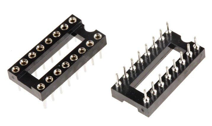 W30516TRC, Winslow DIL-Sockel, 16-Pin Durchsteck Gedreht vergoldet, Raster 2.54mm Offene Bauform