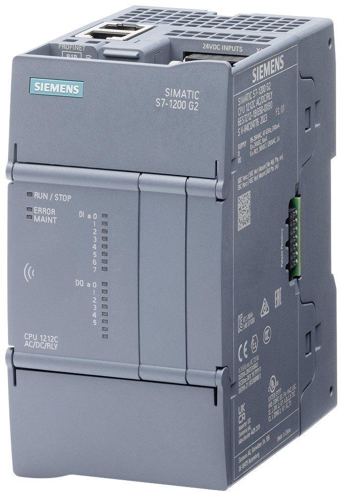 6ES7212-1HG50-0XB0, SIMATIC S7-1200 G2 CPU 1212C DC/DC/Relais 8DI/6DO