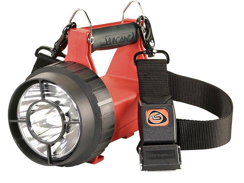 AHL006, Akkuhandleuchte EX, C4 LED, Ladeeinheit 230V AC/12V DC, Nylongehäuse orange