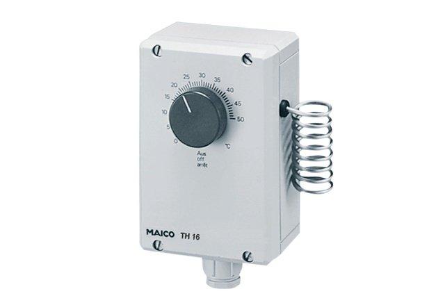 TH 16, Thermostat TH 16 für Temperaturen von 0 °C bis +50 °C, IP54, AP, 230V
