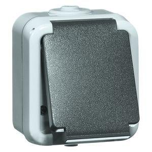 D 6620 WAB, Steckdose SCHUKO, grau