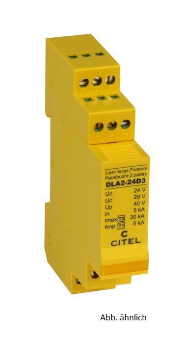 DLA2-12D3, Überspannungsschutz C2/D1 für 2 Doppeladern, Datenanwendungen bis 12 V