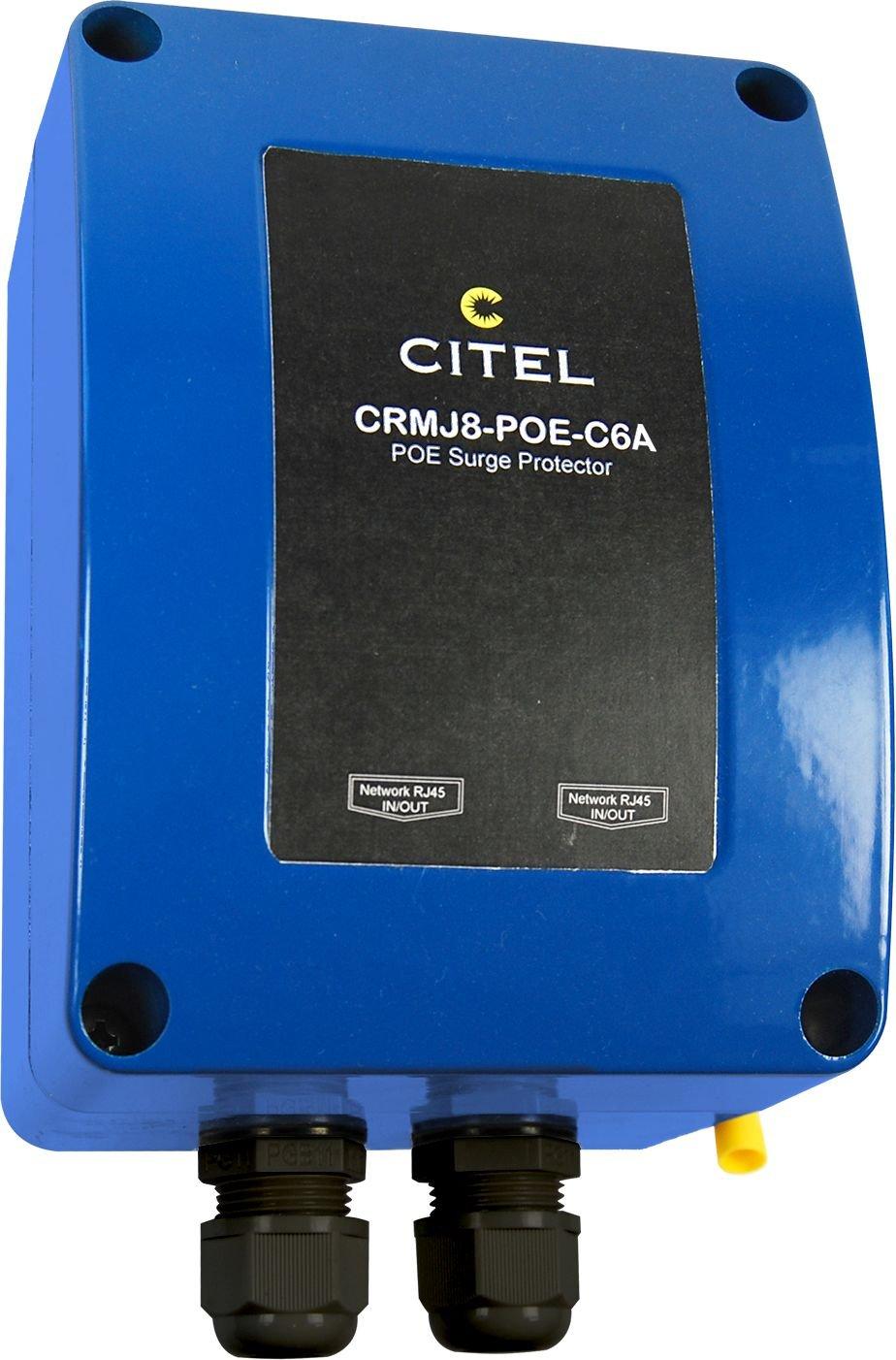 CRMJ8-POE-C6A, Überspannungsschutz für Ethernet 10GBase-T PoE++, Aluminiumgehäuse, IP66