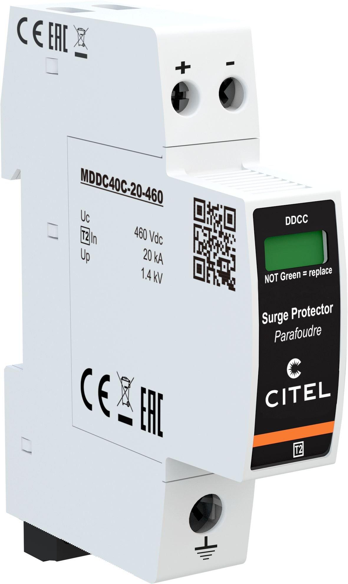 DDC40CS-20-460, Überspannungsableiter 2-polig Typ 2 für DC-Anwendungen bis 460 VDC