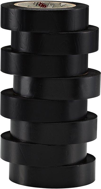 BIZ 350061, Isolierband / Markierungsband 15 mm x 0.15 mm - 10 m schwarz (x 8)