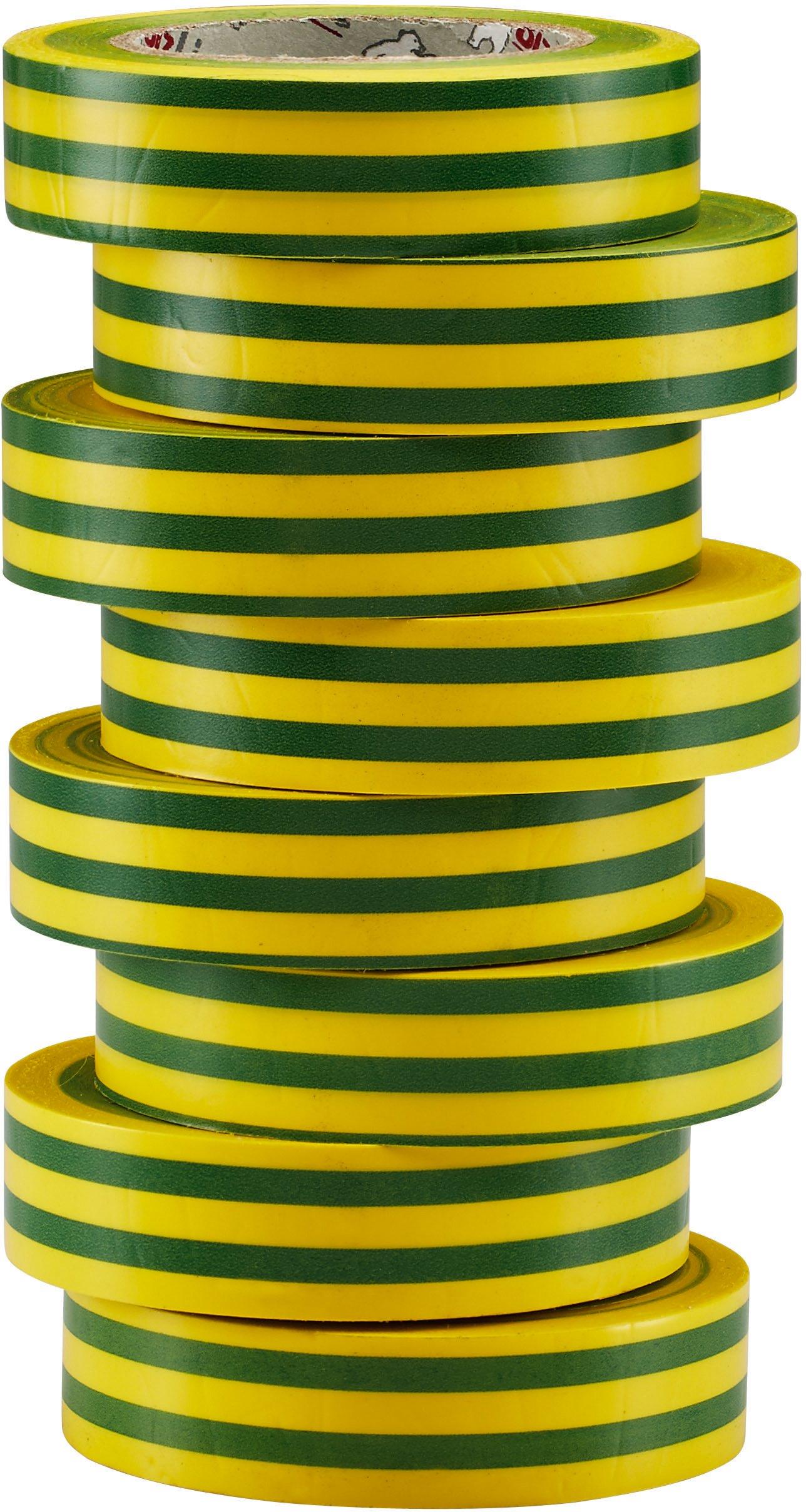 BIZ 350068, Isolierband / Markierungsband 15 mm x 0.15 mm - 10 m grün (x 8)