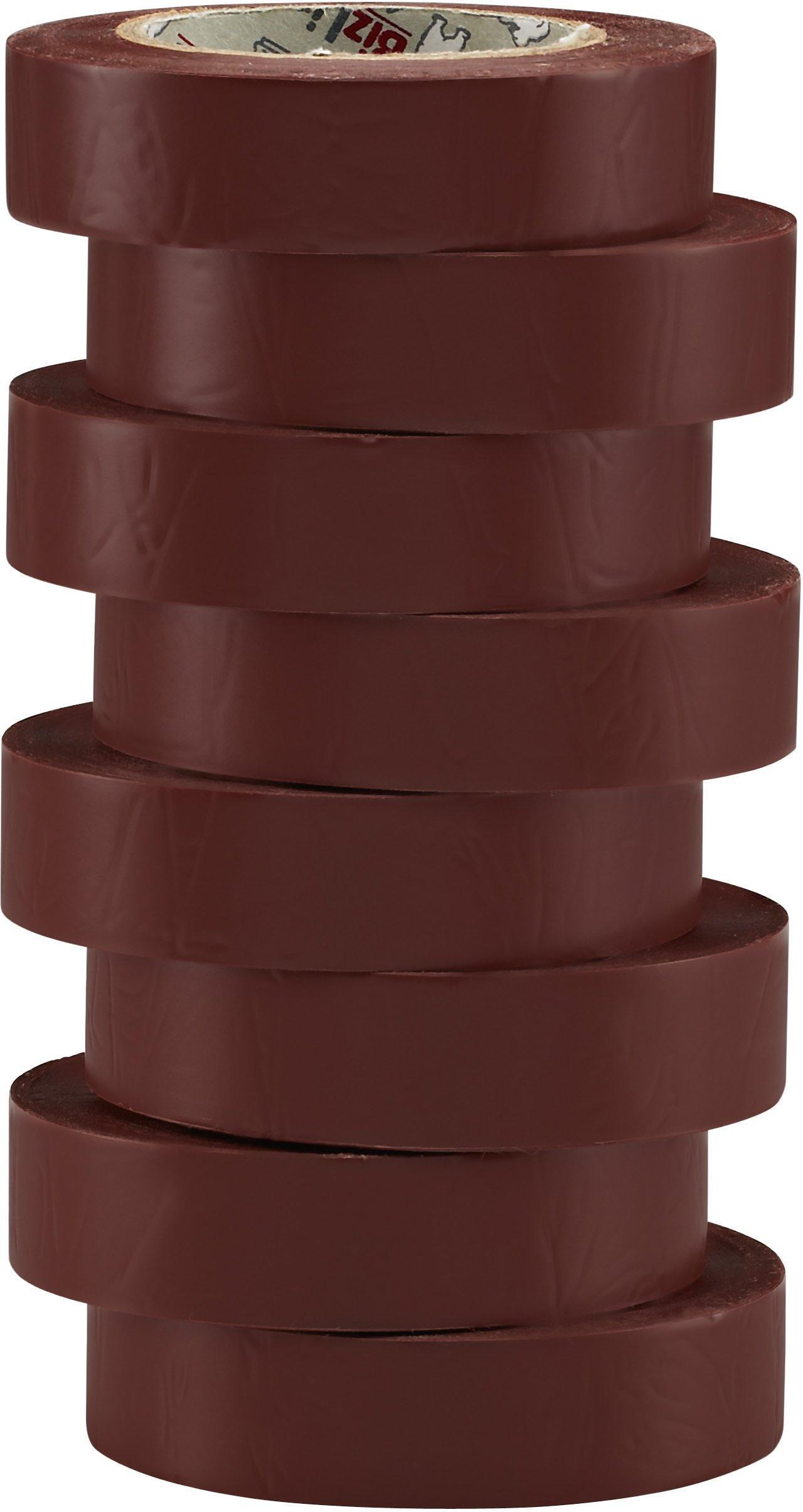 BIZ 350066, Isolierband / Markierungsband 15 mm x 0.15 mm - 10 m braun (x 8)
