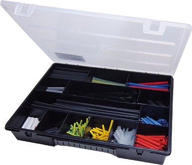 MBS1/KIT, Sortimentsbox, mit dünnwandigen Schrumpfschläuchen und Kabelbindern