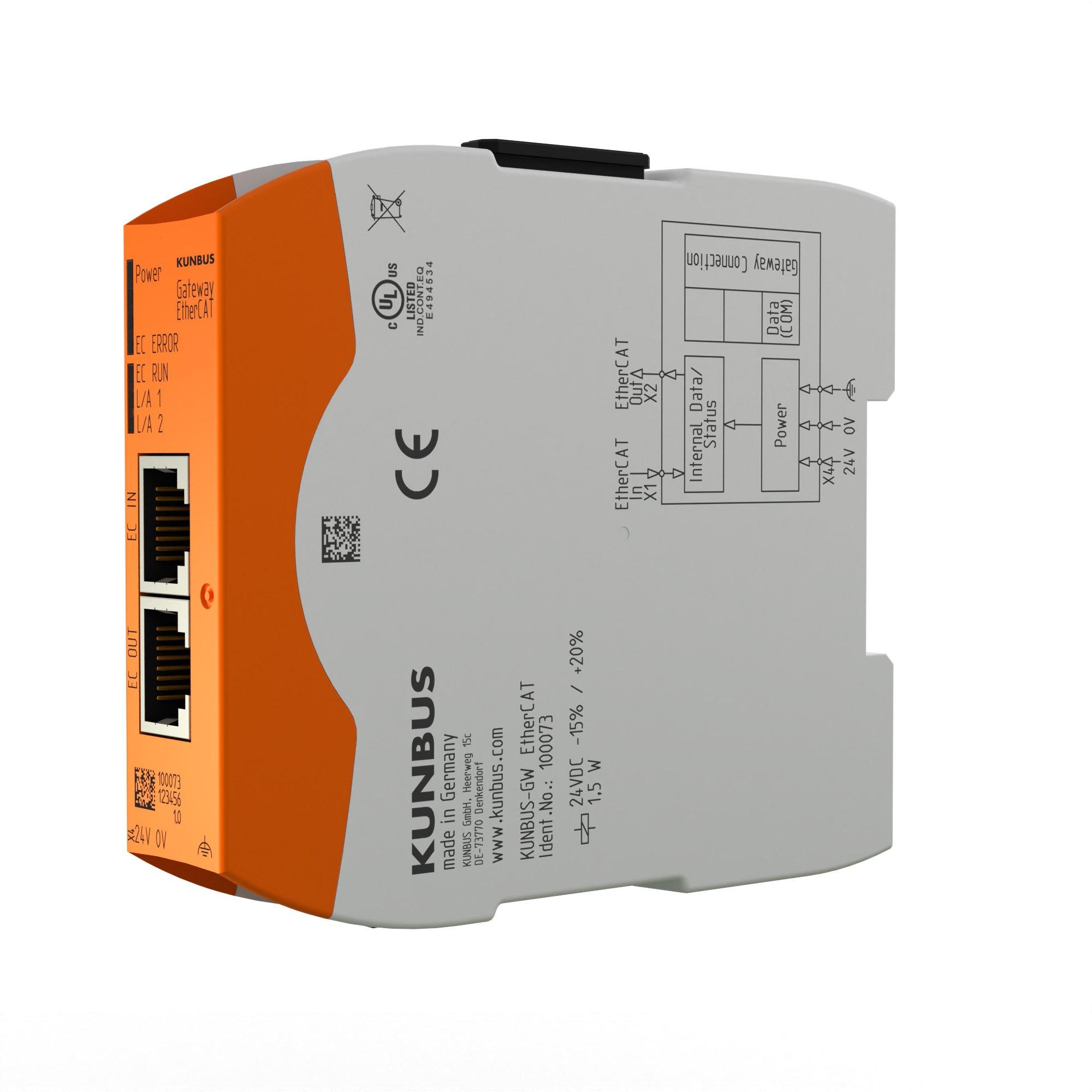 RevPi Gate EtherCAT - SubDevice, Erweiterungsmodul / RevPi Gateway / nicht kompatibel mitRevPi Connect 4, RevPi Connect SE und RevPi Core SE / für jedes RevPi Gate ist eine Steckbrüc