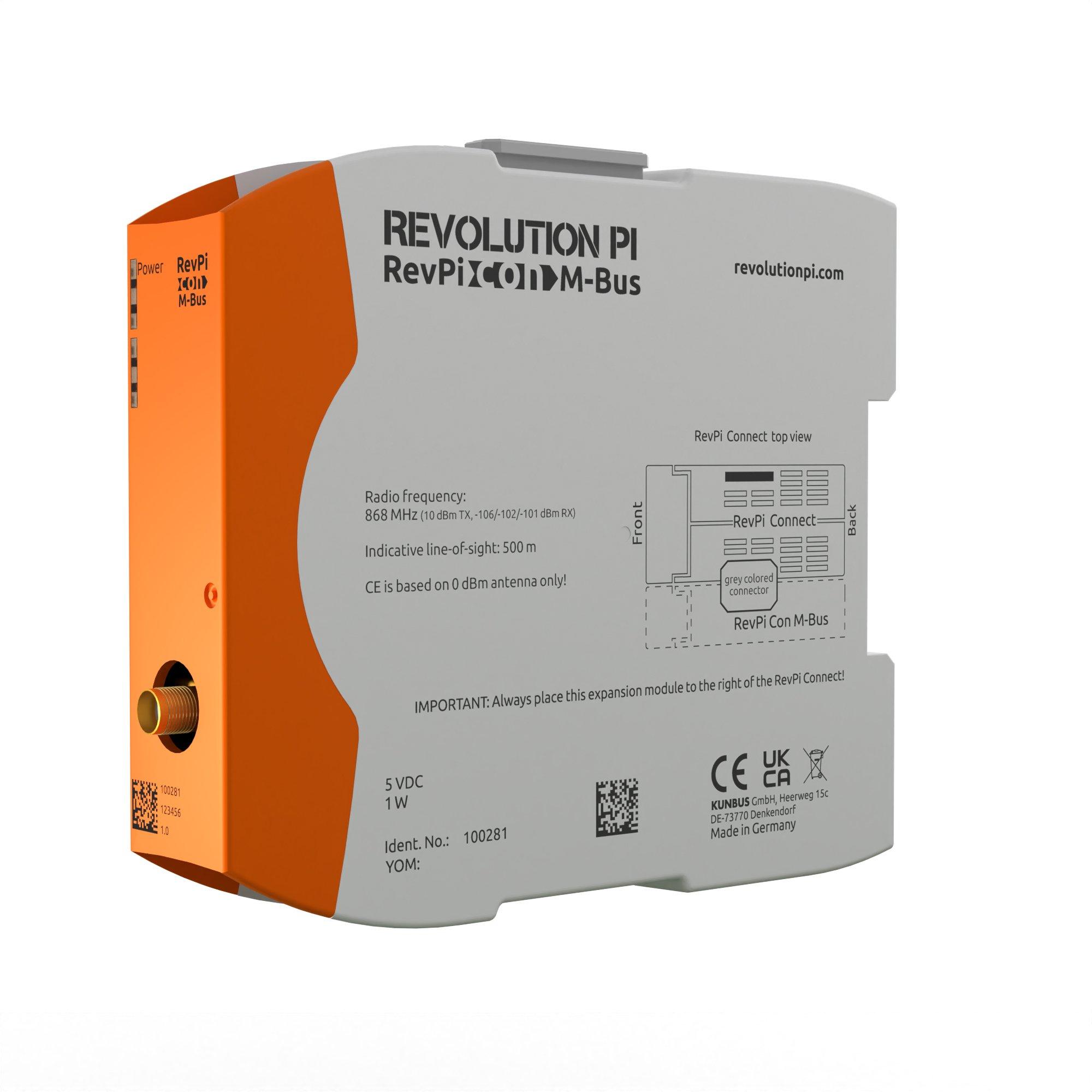 RevPi Con M-Bus, RevPi-Erweiterungsmodul / Wireless M-Bus (868 MHz) Erweiterungsmodul für RevPi Connect S und SE