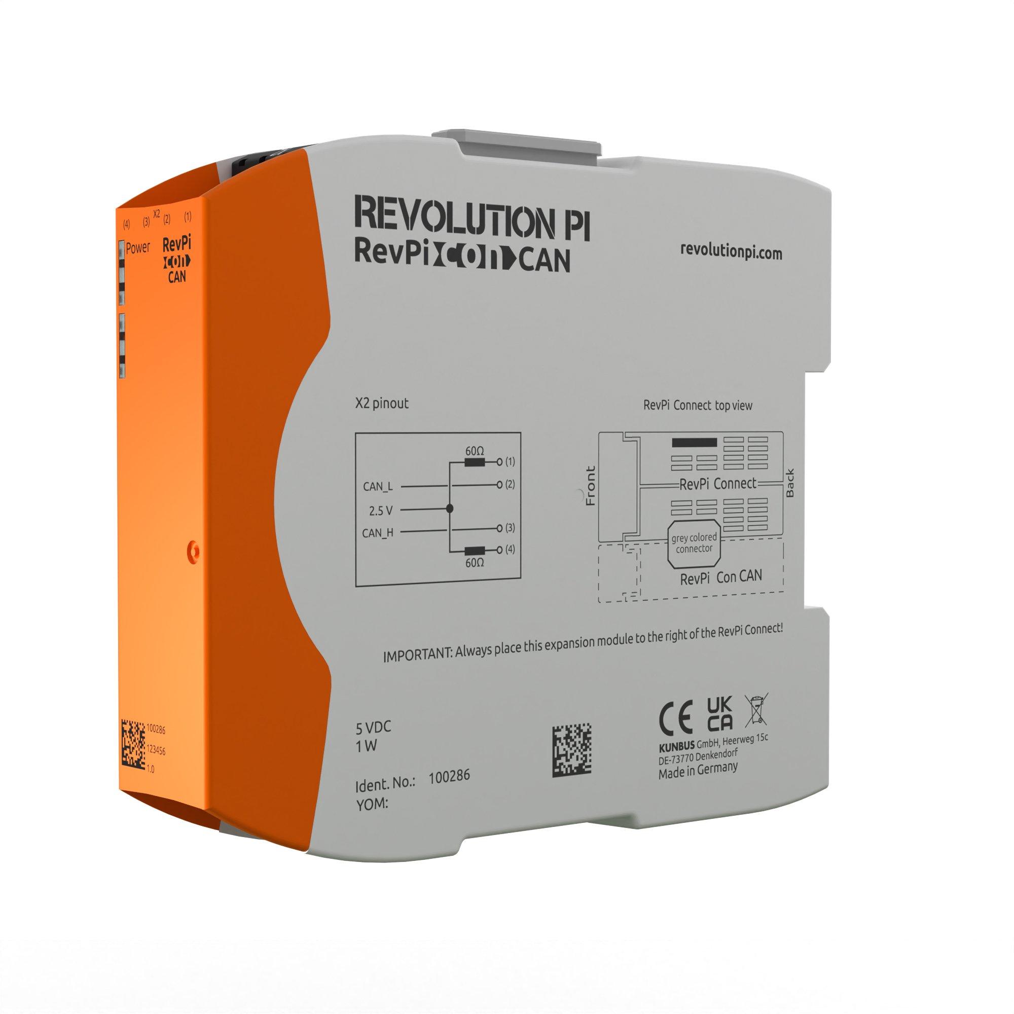 RevPi Con CAN, RevPi-Erweiterungsmodul / CAN-Bus Erweiterungsmodul für RevPi Connect S und SE