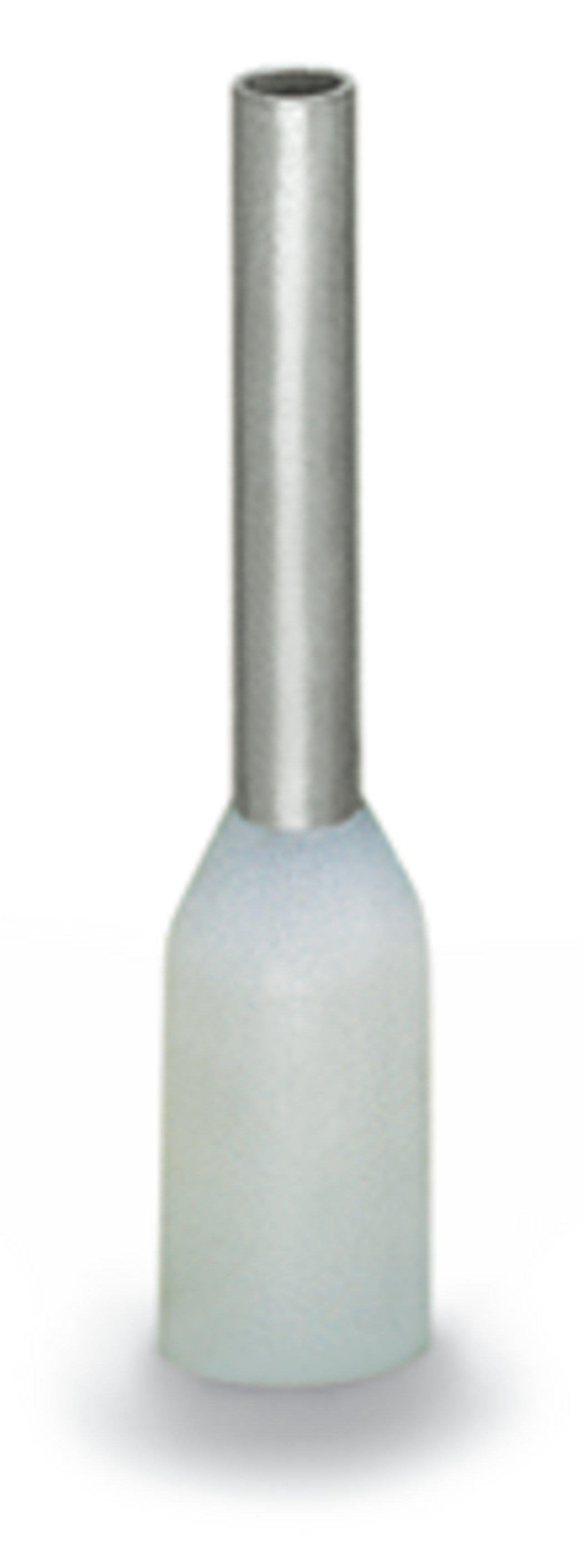 216-221, Aderendhülse Hülse für 0,5 mm² / AWG 20 mit Kunststoffkragen weiß