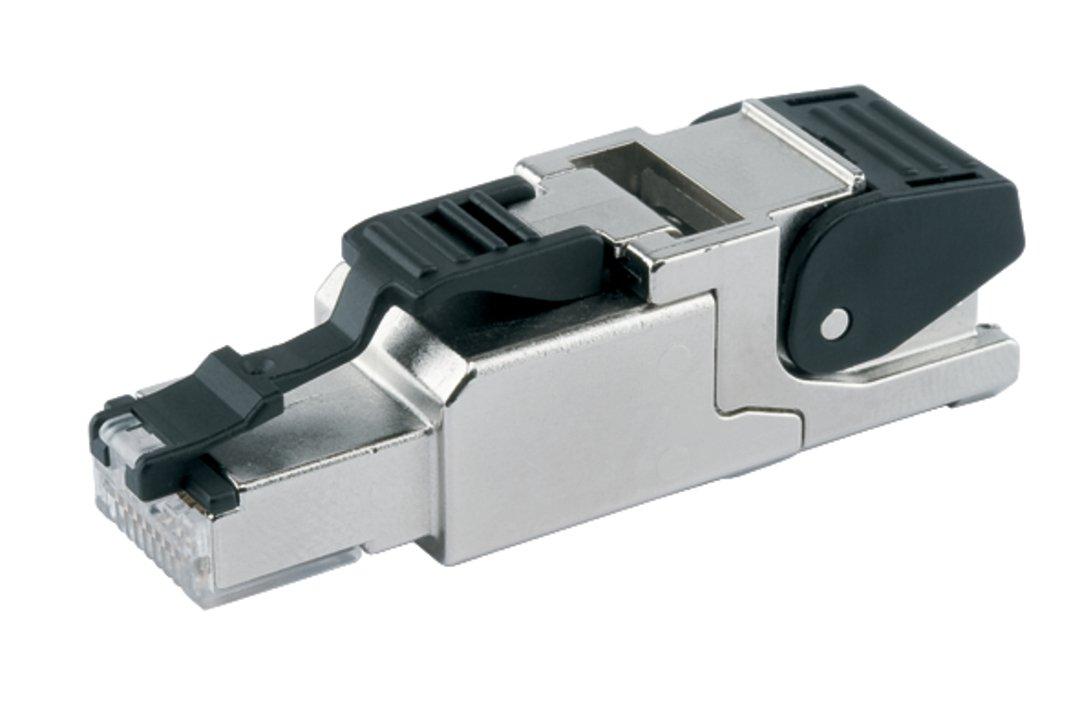 750-977/000-012, ETHERNET-Stecker RJ-45 Cat. 6A axial