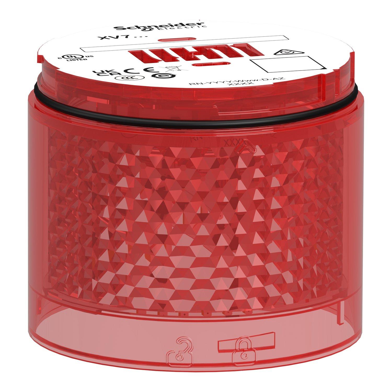 XVB7C24, Leuchtelement, Harmony XVB7, modular, 70mm, rot, 24V ACDC, Dauerlicht, energieeffiziente LED