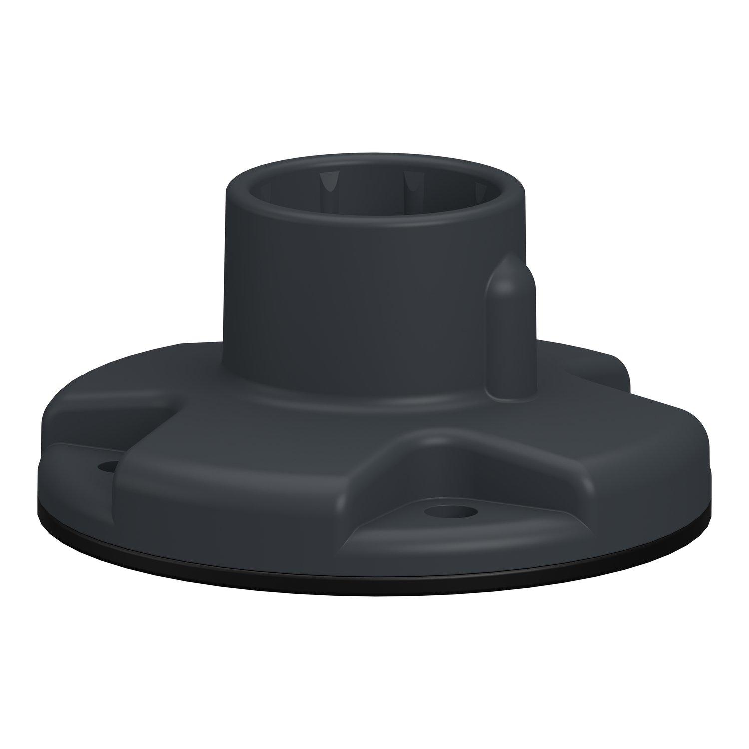 XVZ01, Befestigungsplatte, Harmony XV4/XV6/XVB7, modular, Kunststoff, dunkelgrau