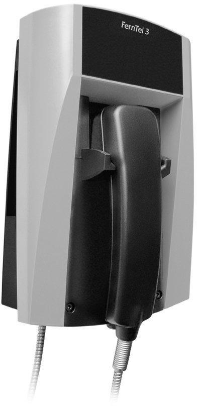 FHF11235021, Wetterfestes Telefon FernTel 3 ZB   schwarz/gelb   ohne Tastatur   mit Panzerschnur