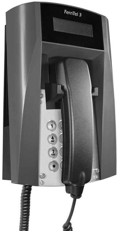 FHF11243021, Ex-Telefon FernTel 3 Zone 2   schwarz/gelb   mit Display   mit Panzerschnur