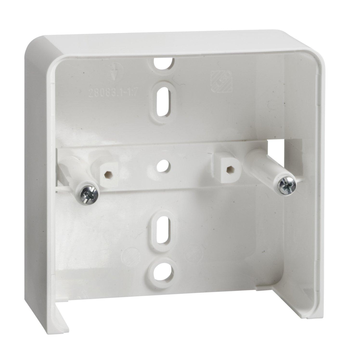 504114, Geräteträger leer 1fach für AP RENOVIERUNG reinweiß