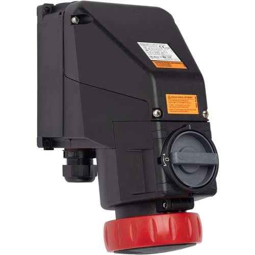 8571/11-406, 8571/11-406, Wandsteckdose 32 A, SolConeX, 380 ... 415 V AC rot, 3 P + PE, 6 h, M32 x 1,5, 9.0 - 21.0 mm, Polyamid, Zone 1/2/21/22