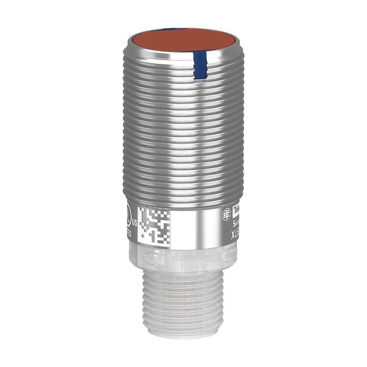 XUB2BKXNM12T, Optoelektrische Sensoren XU, Lichtschranke, Zylindrisch, Metall, Einweglichtschranke, Sender, Smax 30m, Stecker M12