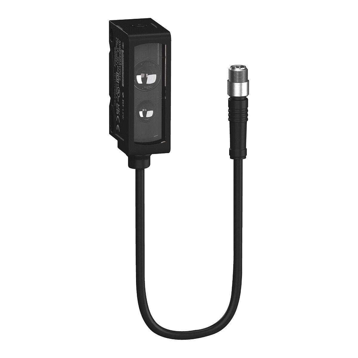 XUM8ABAYP015, Optoelektrische Sensoren XUM8, HGA, Blaulicht, Sn 200 mm, IO-Link, Pigtail M12 15 cm