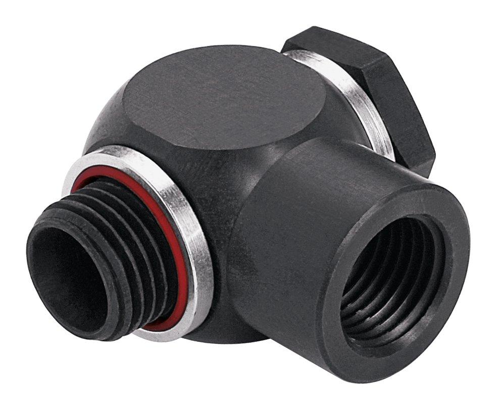 134-0201K, Schwenkanschl. einf. kurz G1/8