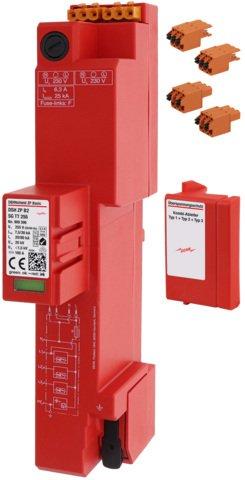 DSH ZP B2 SG TT 255, Kombi-Ableiter Typ1+2+3 DEHNshield ZP Basic 2 SG für TT und TN-S-Systeme