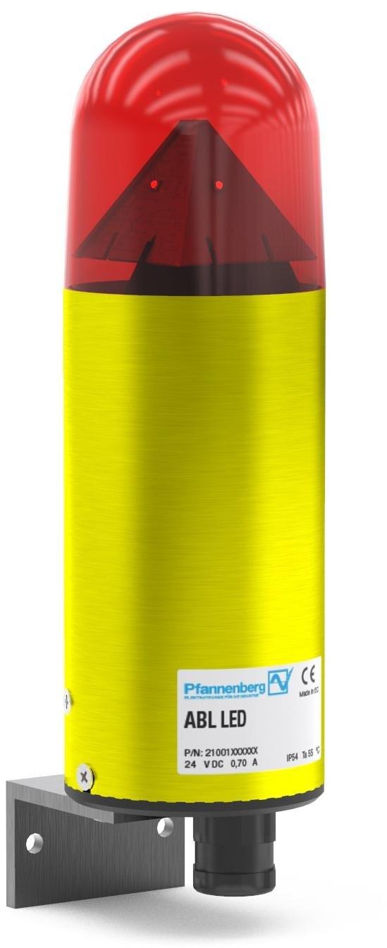 ABL LED HI 90-253 AC RD, LED-Leuchte ABS LED HI rot,90-253AC,75cd,IP54
