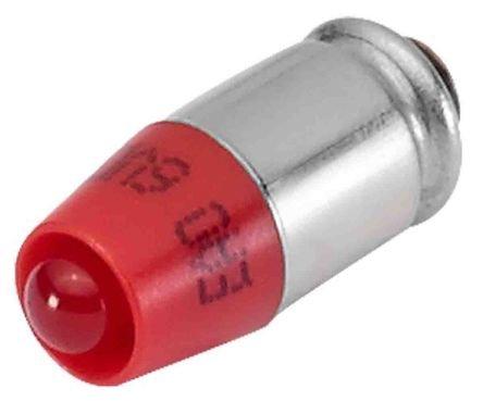 10-2J12.1069, EAO LED Signalleuchte Weiß, 24V ac/dc / 750mcd, Ø 6.1mm, Sockel T1 3/4 MG