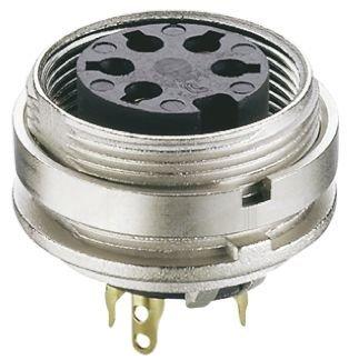 KGV 30, Lumberg KGV M16 DIN-Buchse Gerade 3-polig, 250 V ac / 5A IP40, Lötanschluss Tafelmontage