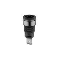 SLB4-F6,3, 4 mm Sicherheitsbuchse schwarz